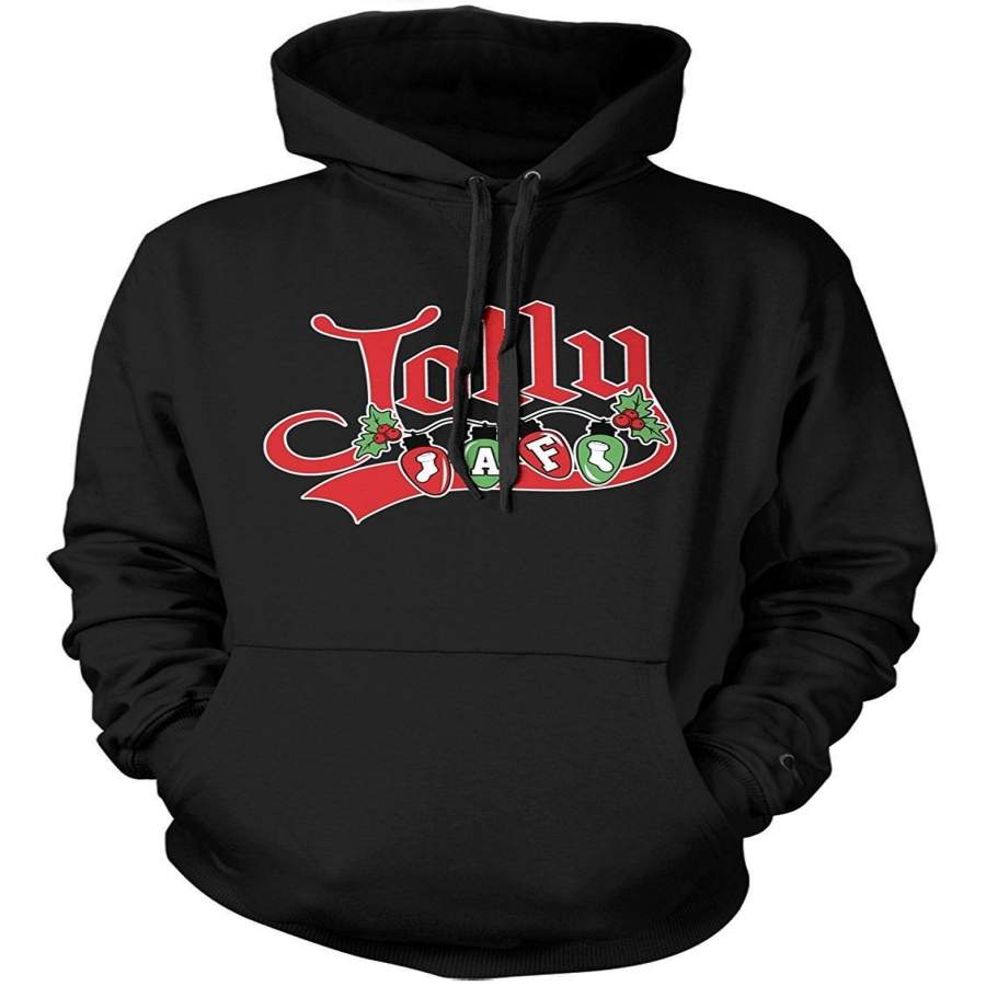 X-Mas Ugly Christmas Sweater Jolly AF Hoodie