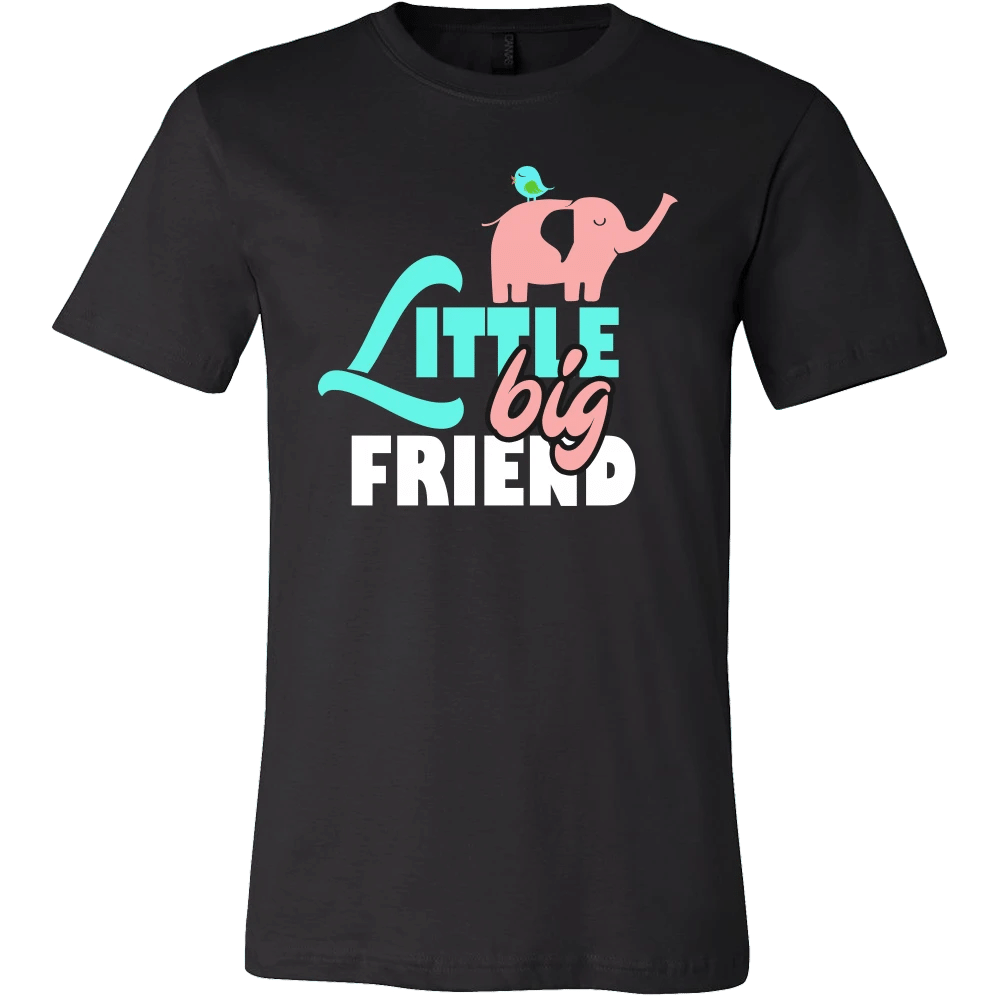 Little Big Friend Elephant And Bird Best Friends T-Shirt