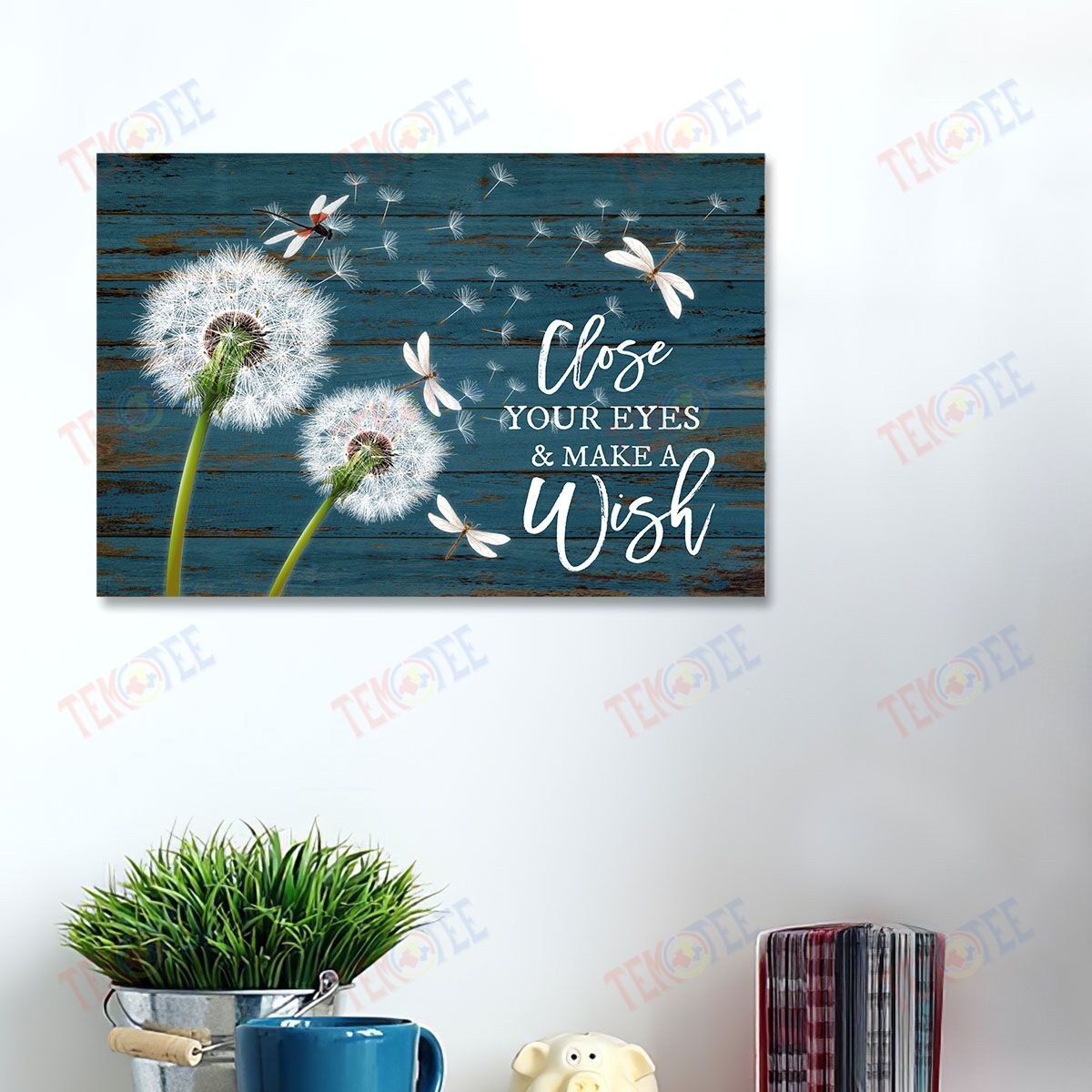 Canvas Prints Close Your Eyes And Make A Wish Gifts Walls Art Wall Art Home Decoration