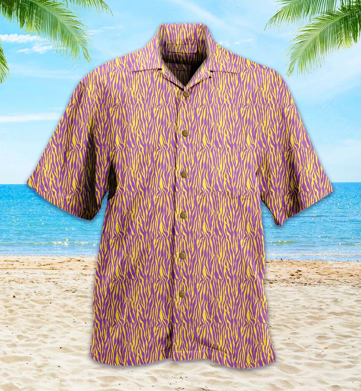 Purple Zebra Hawaii Shirt 14 Ha22415