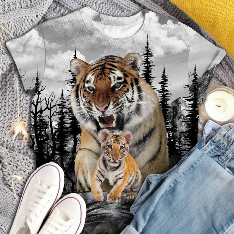 Tiger Scratch T2506 – Unisex Tshirt 3D