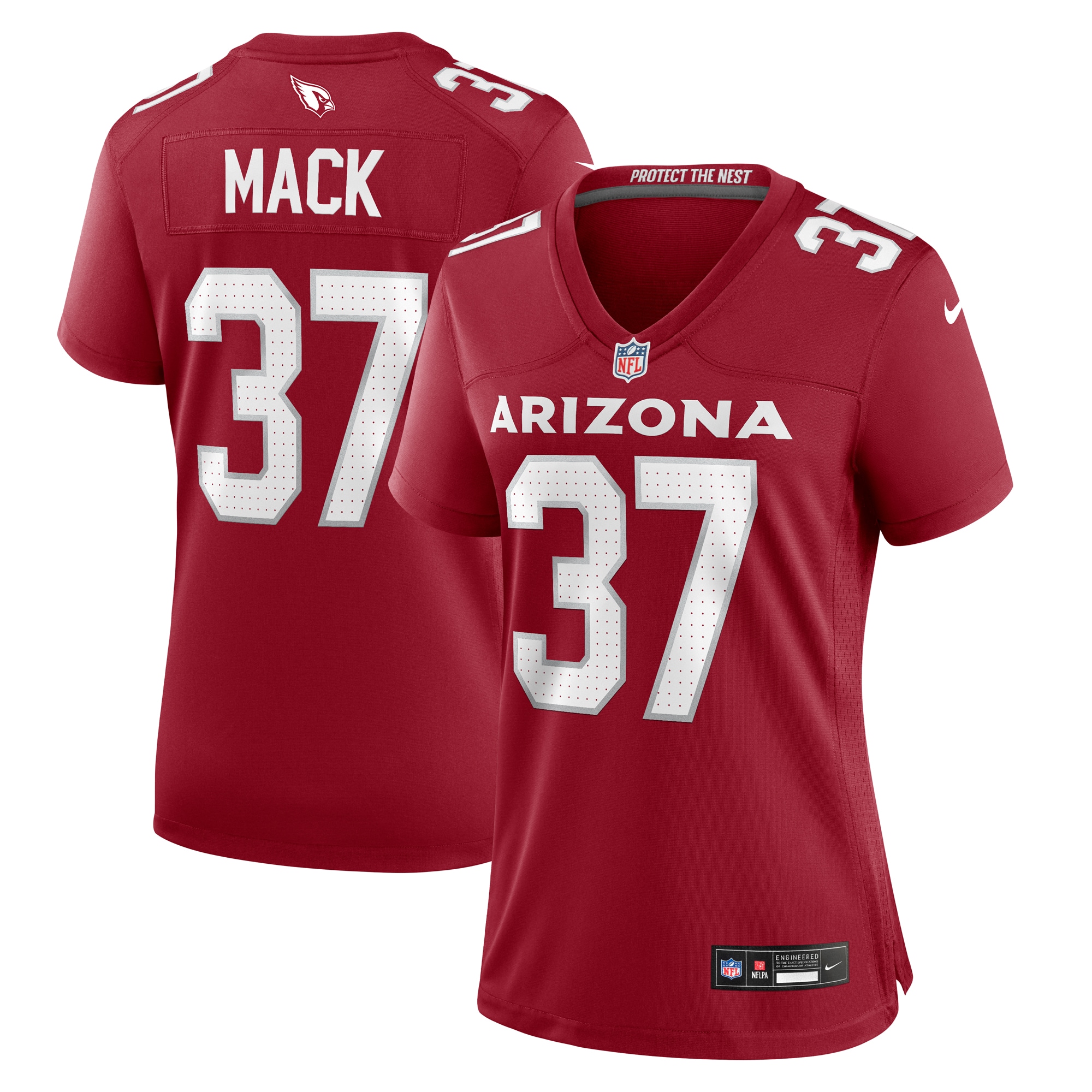 Women’s Arizona Cardinals Marlon Mack  Cardinal Team Game Jersey