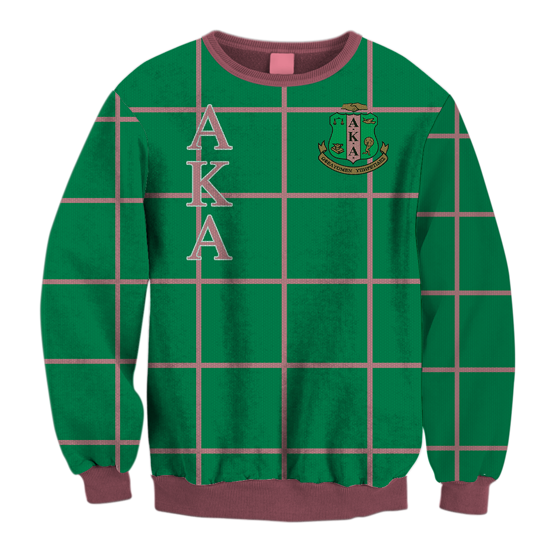 Greek Life Sweatshirt – Lux Alpha Kappa Alpha Blade Crewneck Sweatshirt