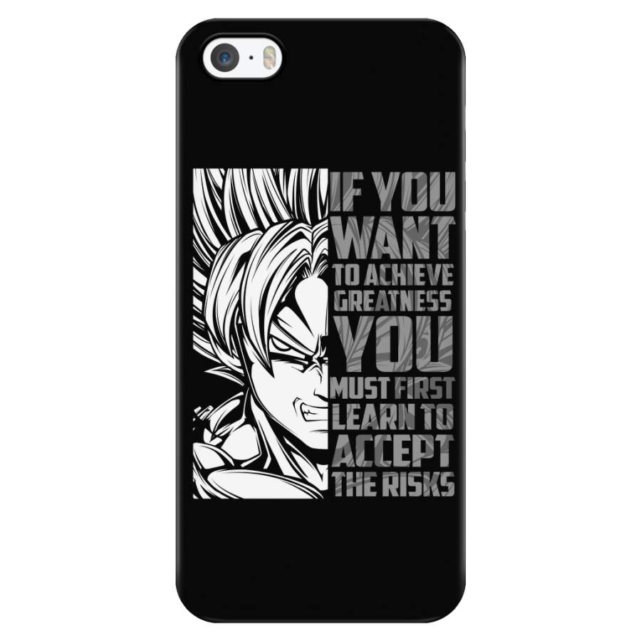 Super Saiyan Goku – If You Want To Achieve Greatness You Must First Learn To Accept The Risks – Iphone Phone Case – TL01247PC