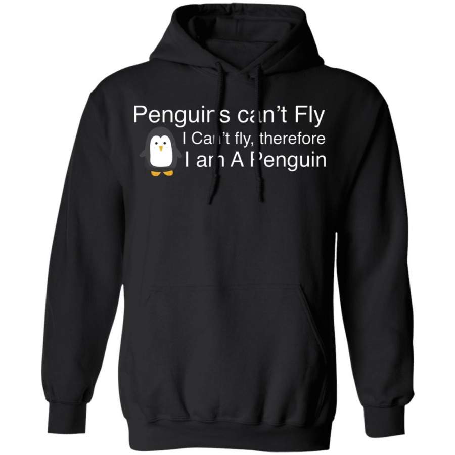 Funny Penguin Cool I can’t fly animal love gift Pullover Hoodie