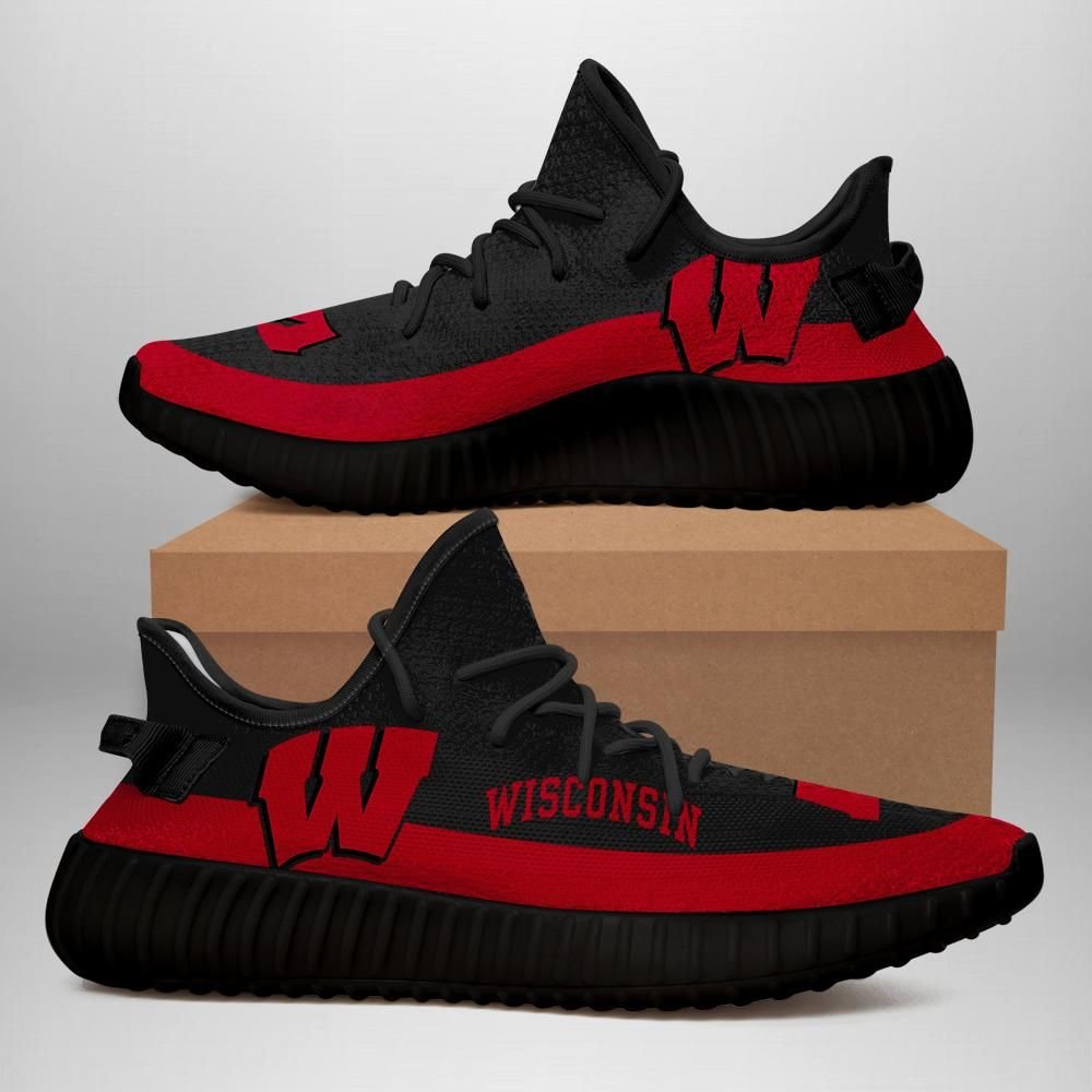 Wisconsin Badgers Unisex Sneaker Football Custom Shoes Wisconsin Badgers Yeezy Boost 350 – Yeezy Shoes