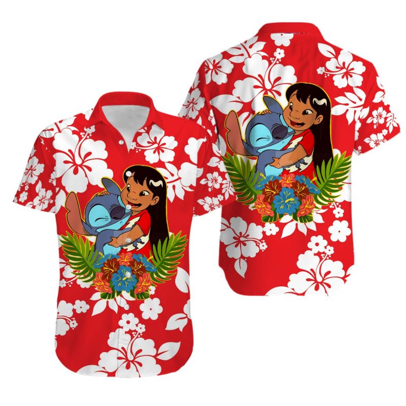 Lilo Hawaii Graphic Print Short Sleeve Hawaii Casual Shirt Iv Ha68708