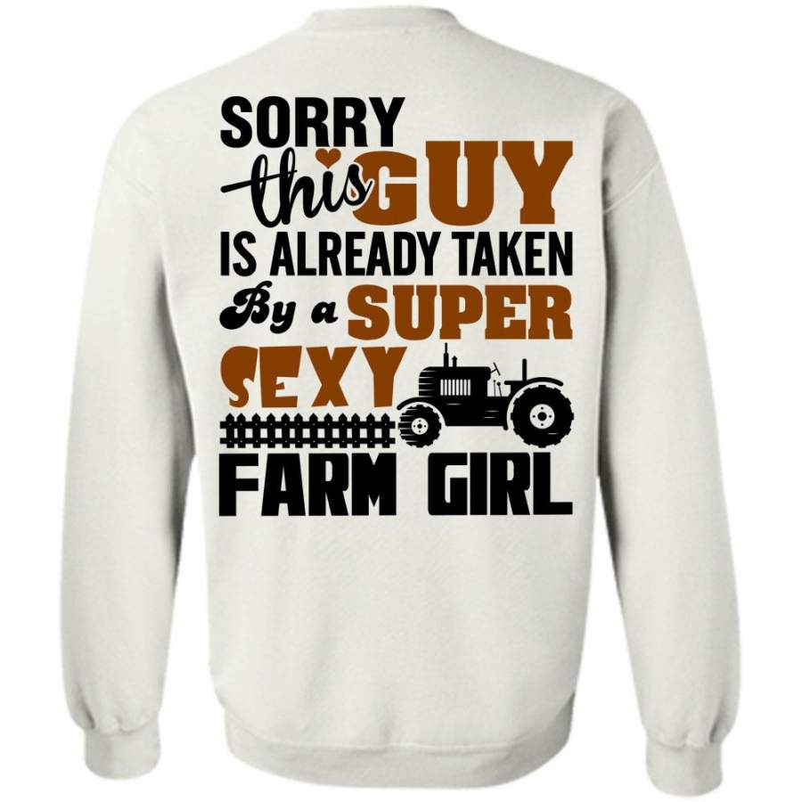 I Love Farming T Shirt, This Guy Is Already Taken By A Farm Girl Sweatshirt
