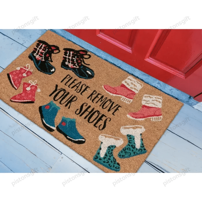 Shoes Easy Clean Welcome Doormat | Felt And Rubber | Do2449