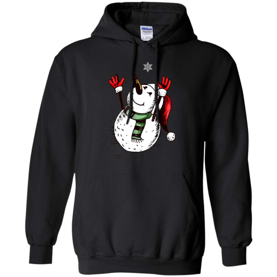 AGR Let It Snow Christmas Holiday Snowman Shirt hoodie