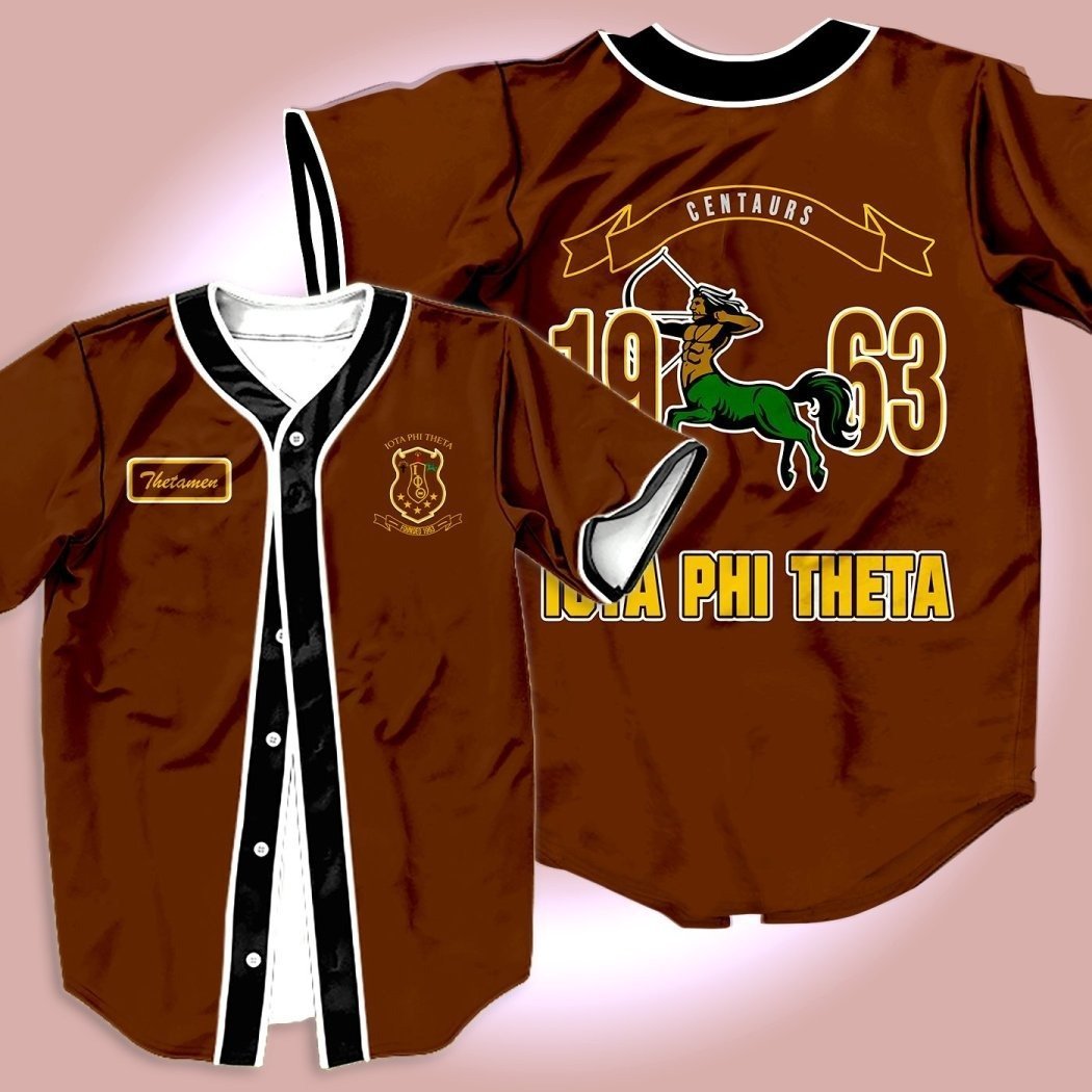 Greek Life Baseball Jersey – Iota Phi Thetaman Centaur Shirt J5 Rdt9