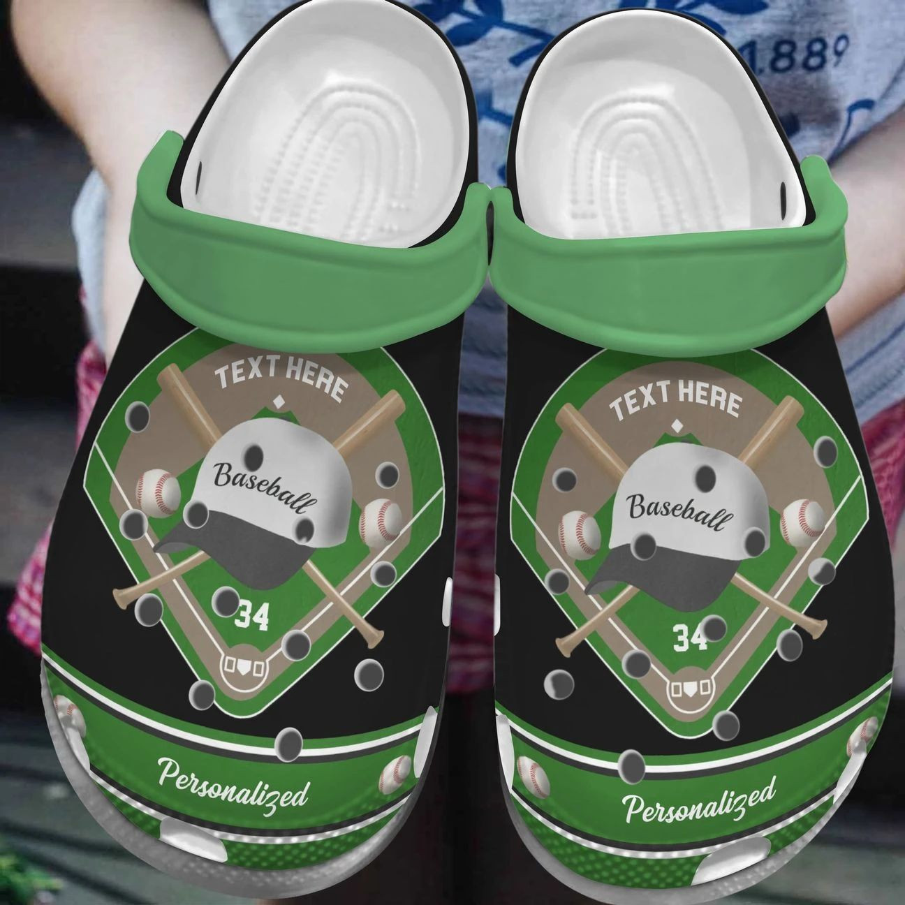 Personalized Clogs Baseball Course,  Fashion Style Print 3D For Women, Men, Kid