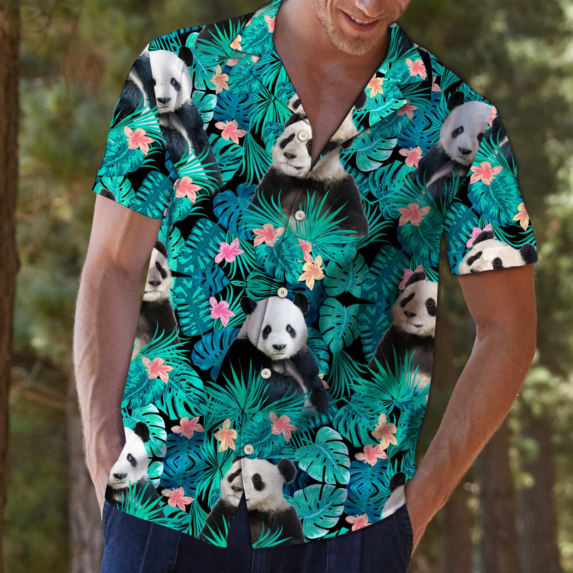 Panda Tropical Hawaii Shirt For Hawaii Aloha Ha42852