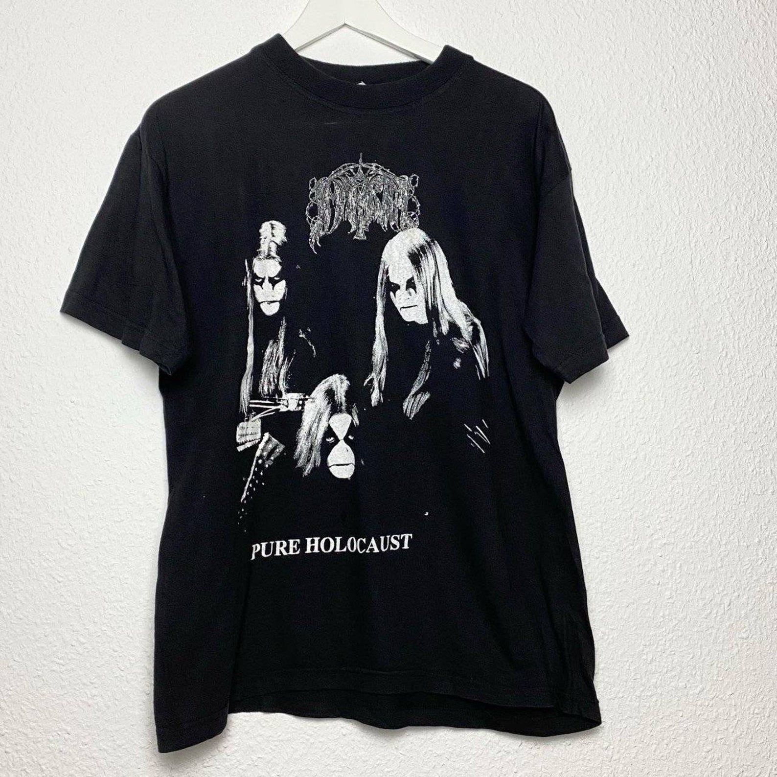 Vintage 90S Immortal Pure Holocaust Band Shirt Black Metal Darkthrone ...