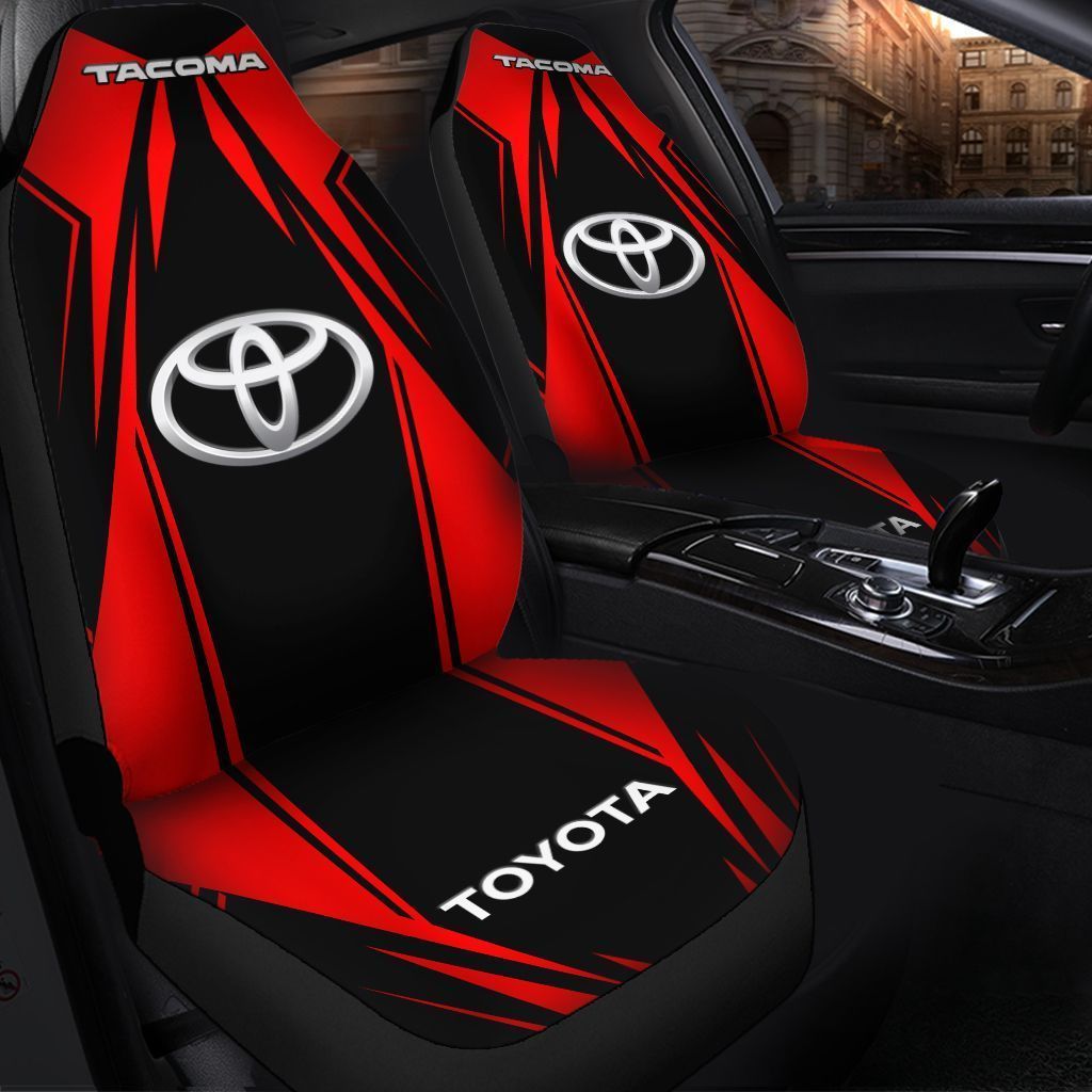 Toyota Tacoma PVT-HL Car Seat Cover (Set of 2) Ver 6 (Red)