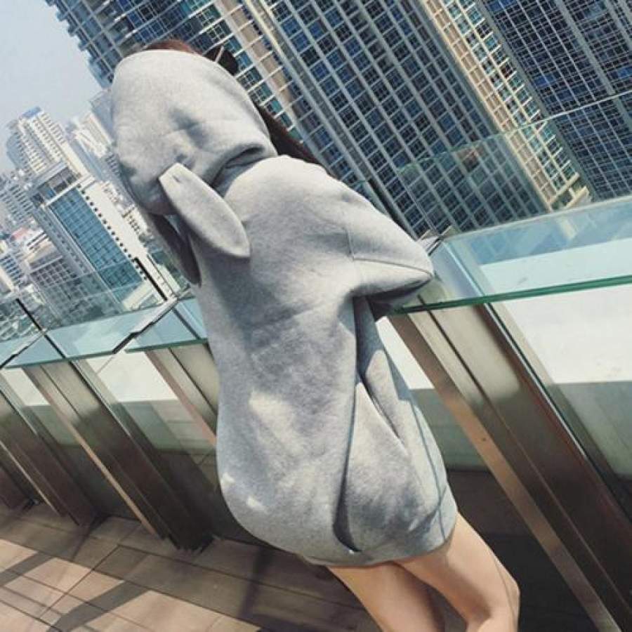 Oversize Hoodie with rabbit ears