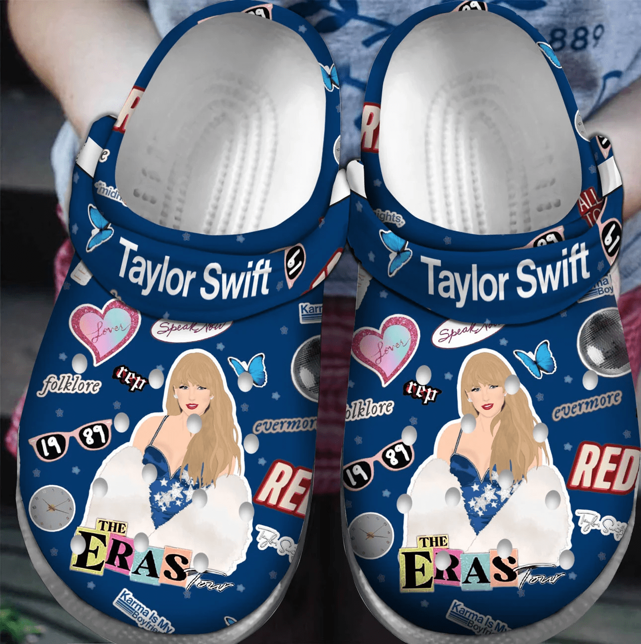 Taylor Swift Music Crocs Crocband Clogs Shoes Comfortable For Men Women and Kids 13