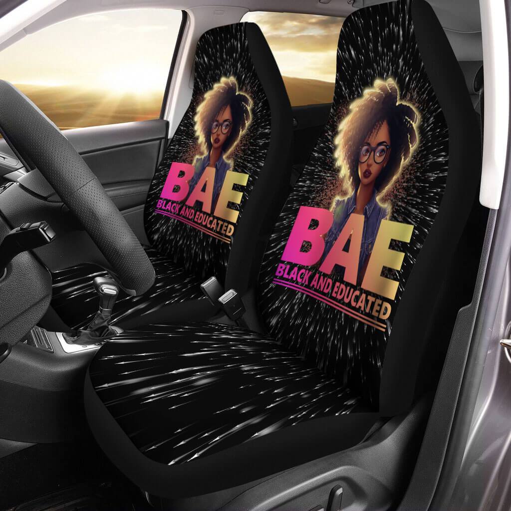 Melanin Automotive Seat Covers Bae Black And Educated Auto Seat Covers