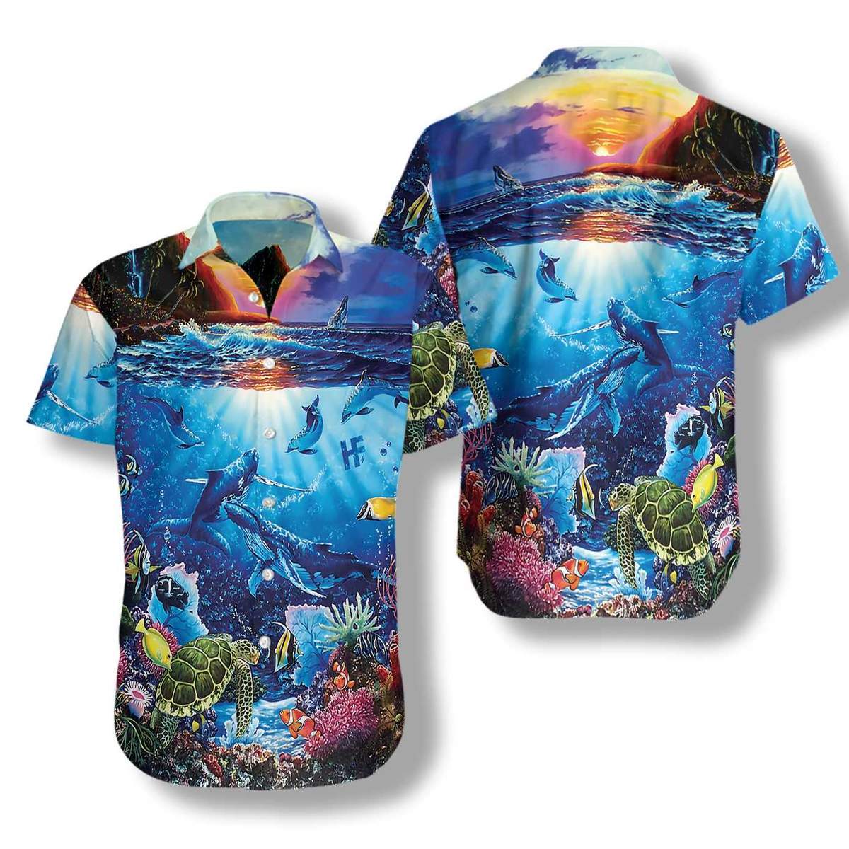 Turtle Under The Sea Hawaii Lover Hawaii Shirt For Men Women Ha88999