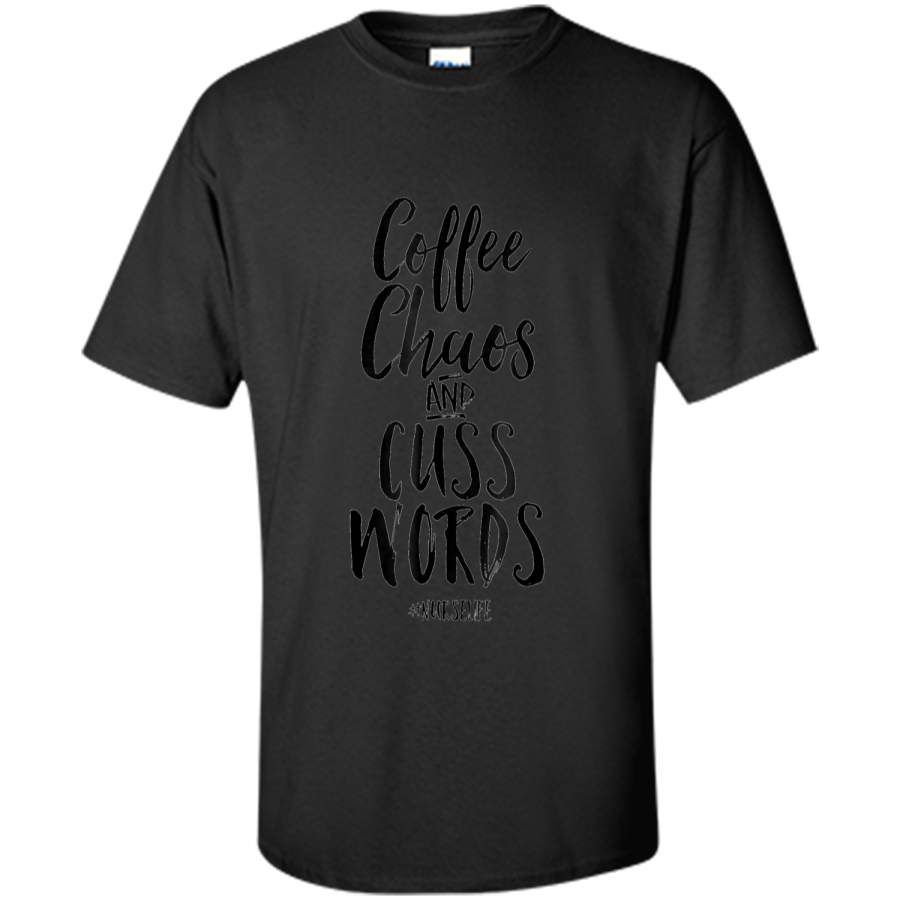 Coffee Chaos And Cuss Words Funny Nurse Scrubs Cute Shirt