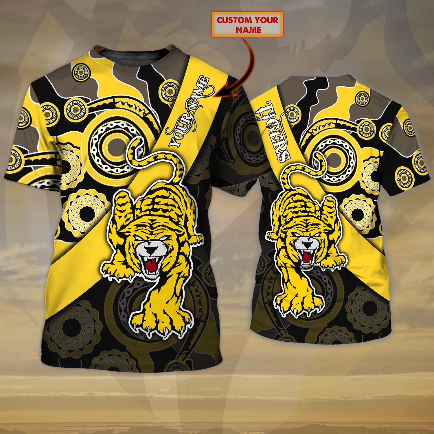 Tigers Aus – Personalized Name 3D T Shirt 01 – Rinc98