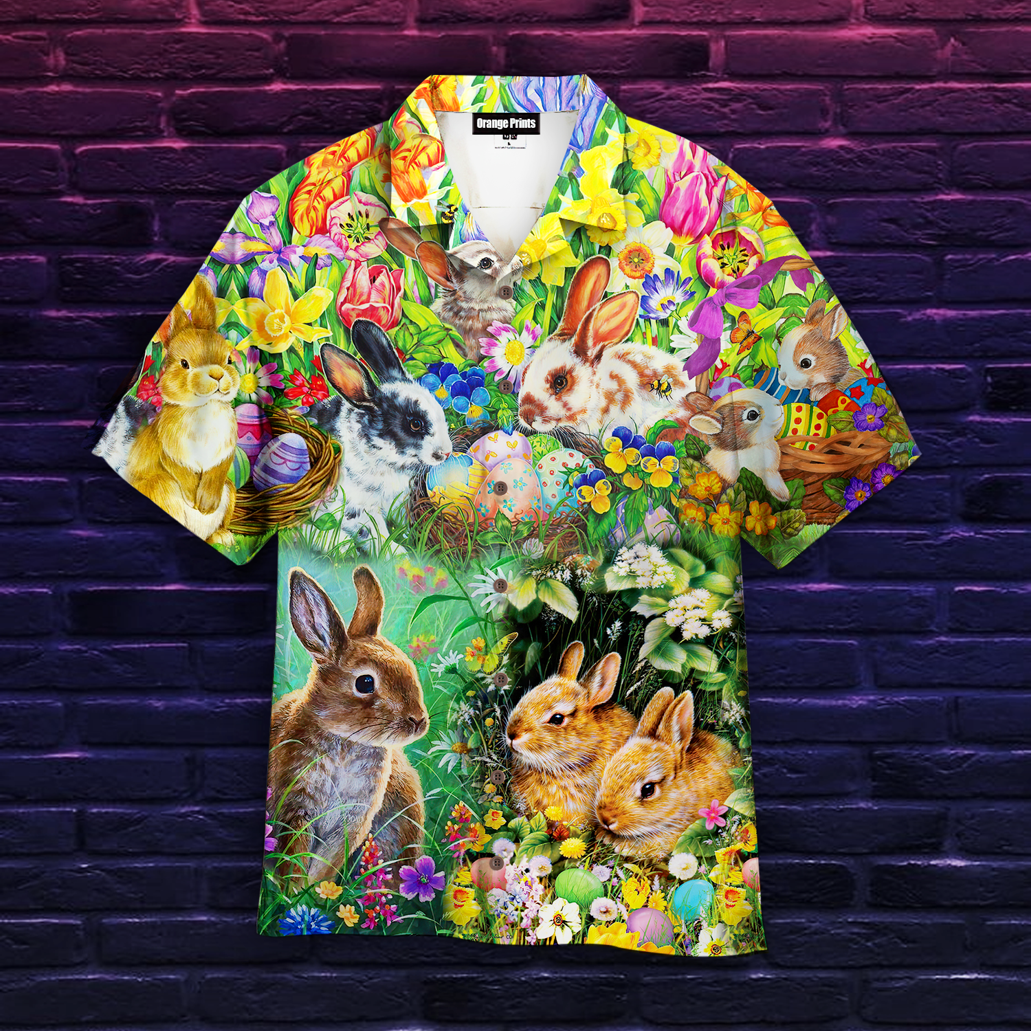 Easter Bunny Floral Hawaii Shirt For Men Women Ha37172