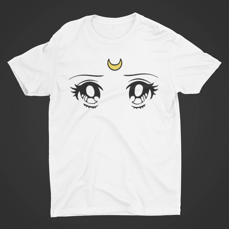 Crushtee Anime | Aesthetic | Anime Eyes | Manga | Minimalistic | Sailor Moon Shirt