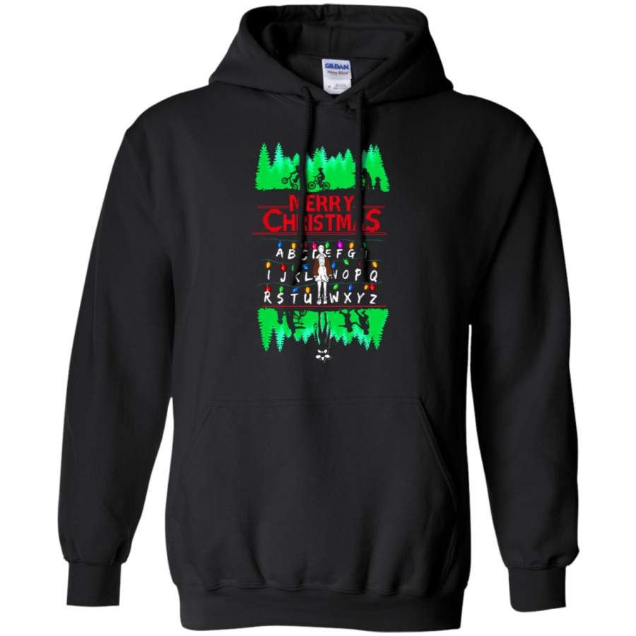 AGR ABC Decoration Merry Christmas Stranger Things Hoodie