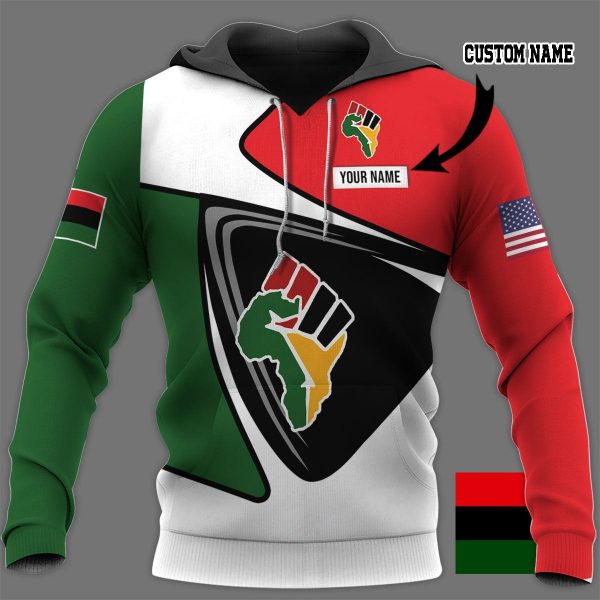 03 African American Hoodie 3D Personalized Hoodie Gift For African American Hn