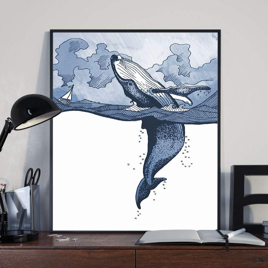 GNN1512 – Whale – Sea – Poster