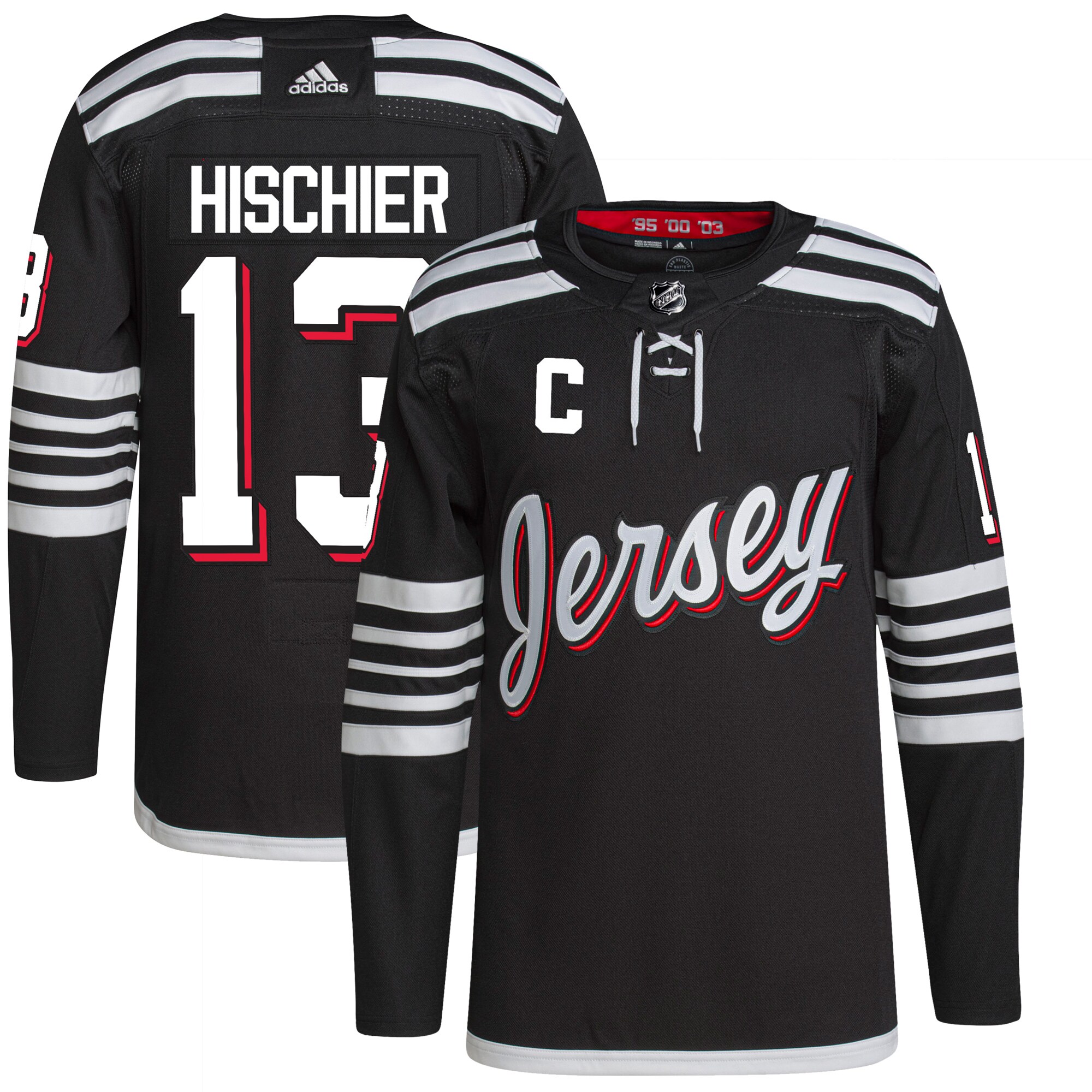 Nico Hischier New Jersey Devils Alternate Primegreen Authentic Player Jersey – Black