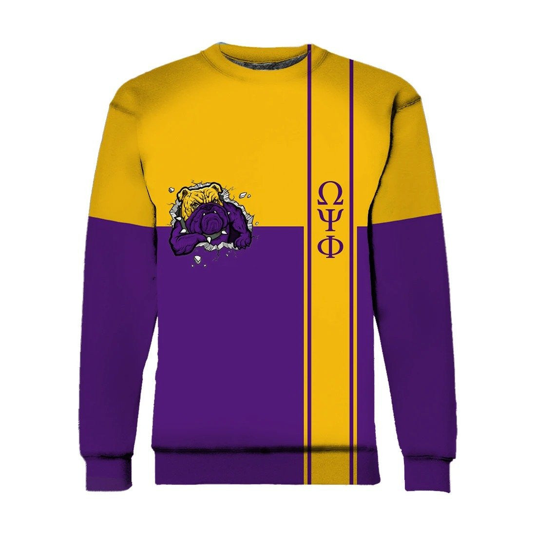 Fraternity Sweatshirt – Omega Psi Phi Break The Wall Crewneck Sweatshirt