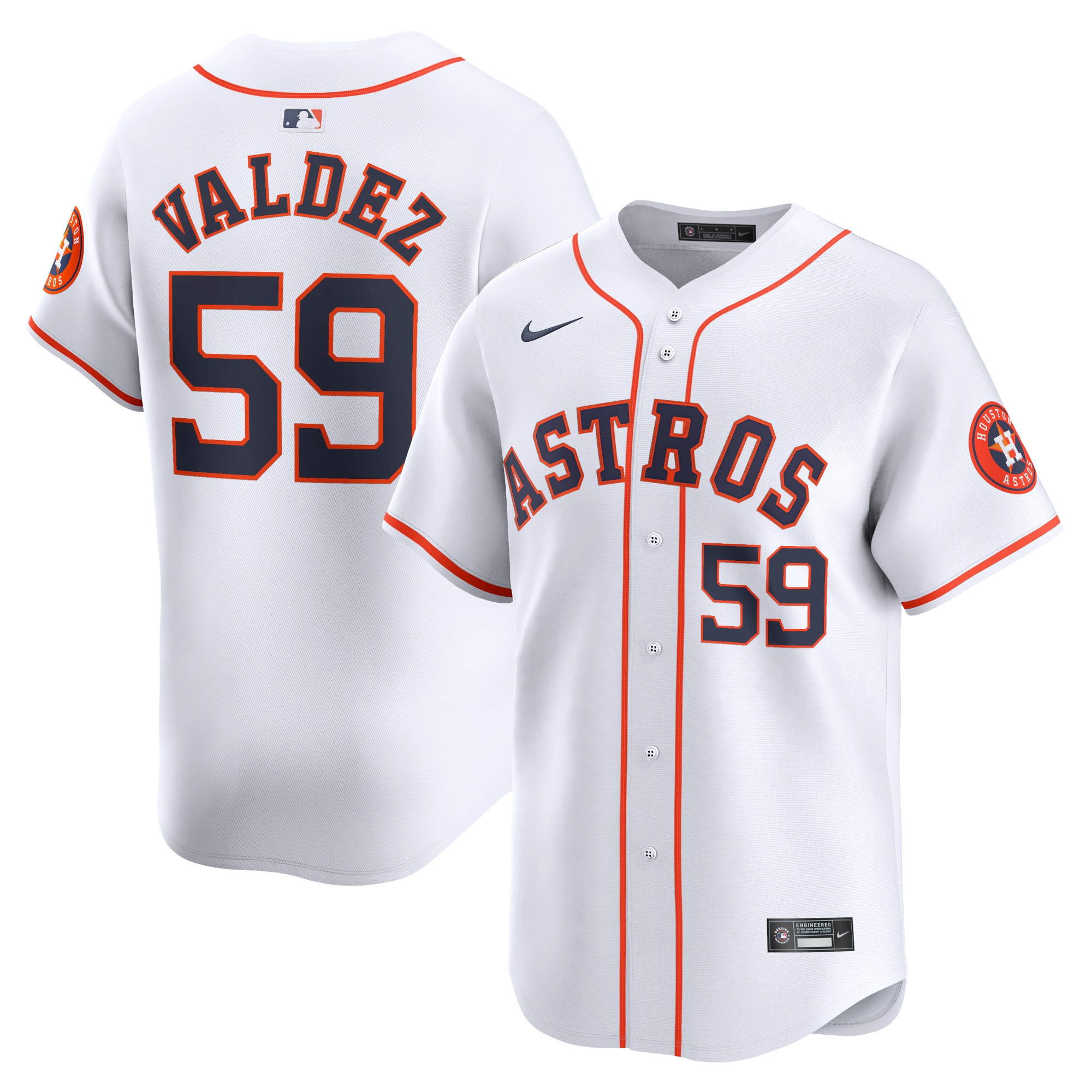 Framber Valdez Houston Astros Home Limited Player Jersey – White