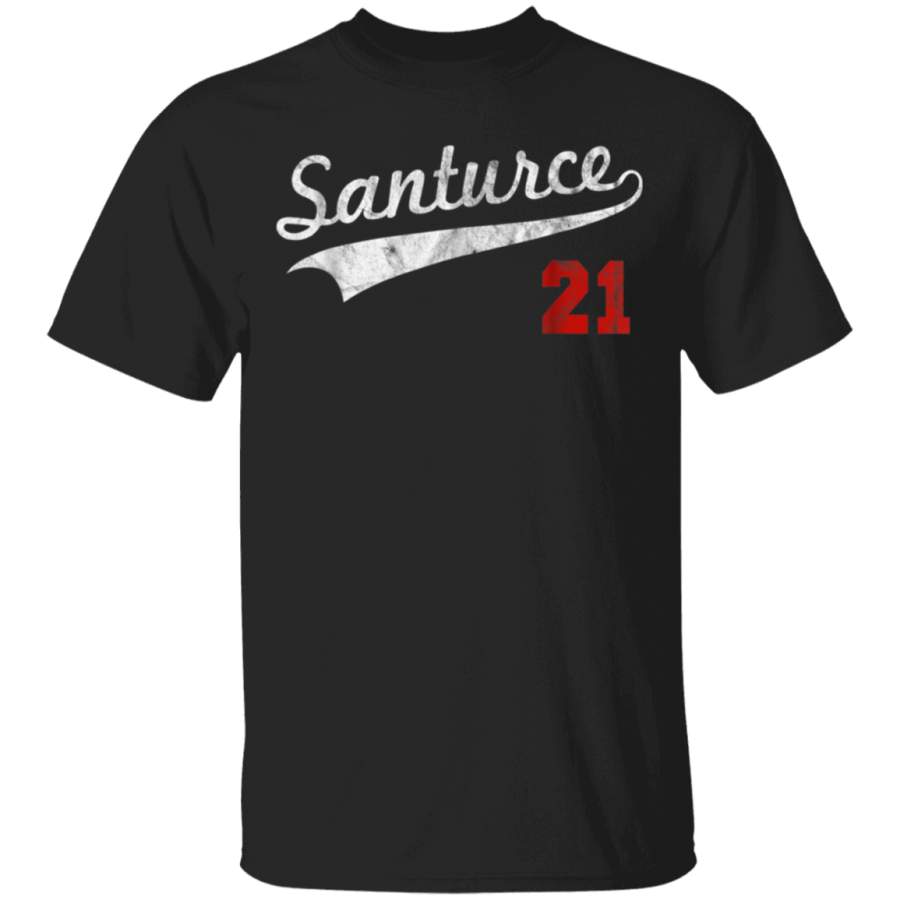 Vintage Distressed Santurce 21 Puerto Rico Baseball Shirt Kansas City Football T-Shirt