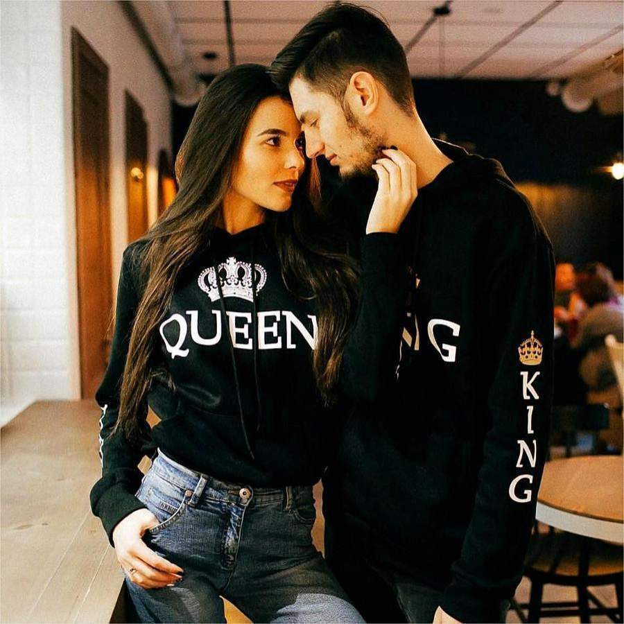 Black King Queen Hoodies