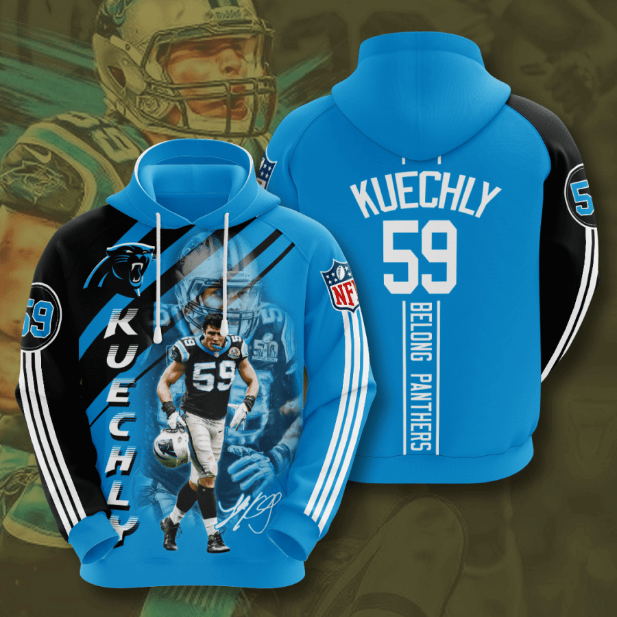 Carolina Panthers Luke Kuechly 56 Unisex 3D Hoodie Gift For Fans