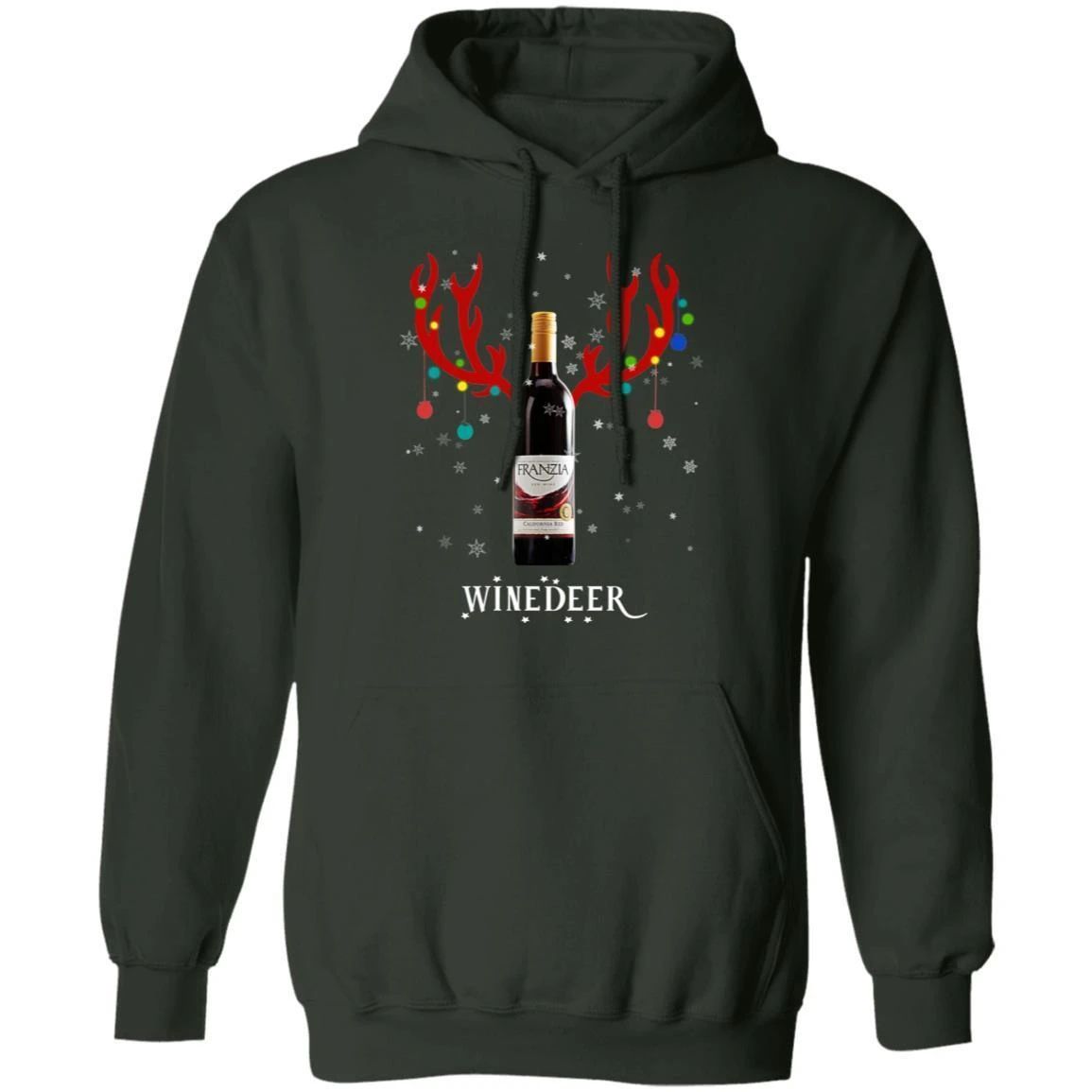 Winedeer Reindeer Franzia Wine Hoodie Christmas Wine Hoodie Cool Xmas Gift