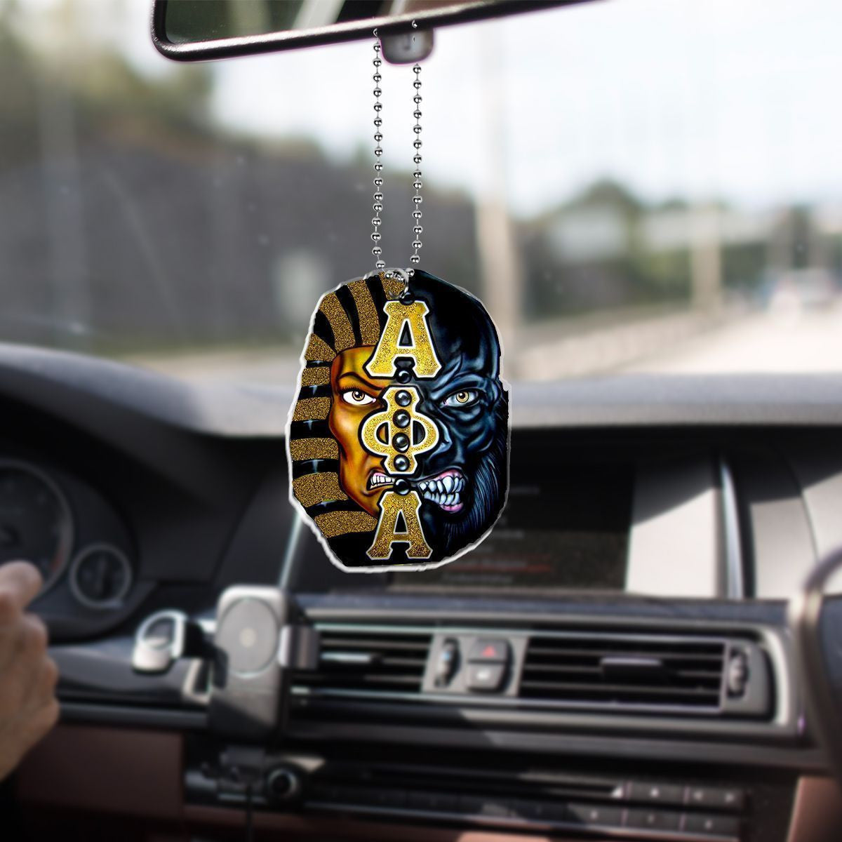 Wonderprint Ornament Alpha Phi Alpha Face Car Hanging Ornament Lt10