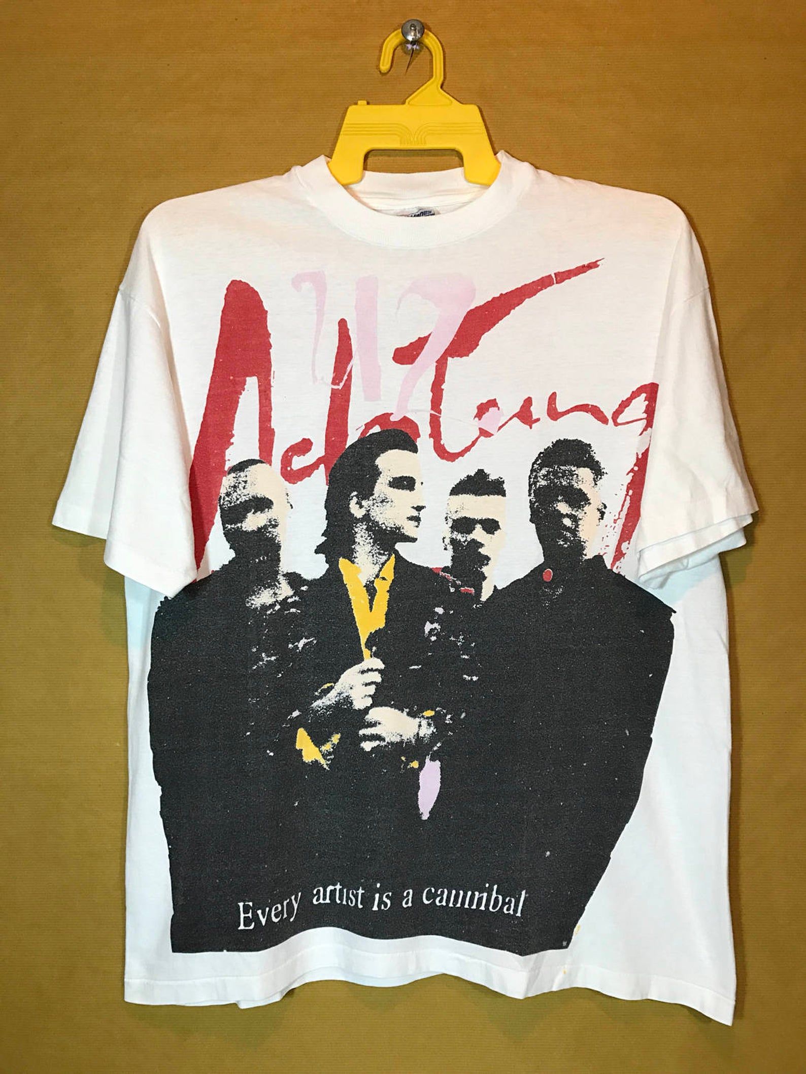 90S Vintage 1991 U2 Ach Tung Baby Tour Band T-Shirt