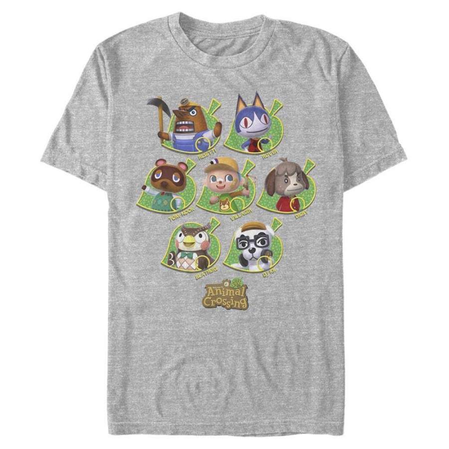 Animal Crossing New Leaves – Animal Crossing Nintendo T-Shirt, Heather Grey