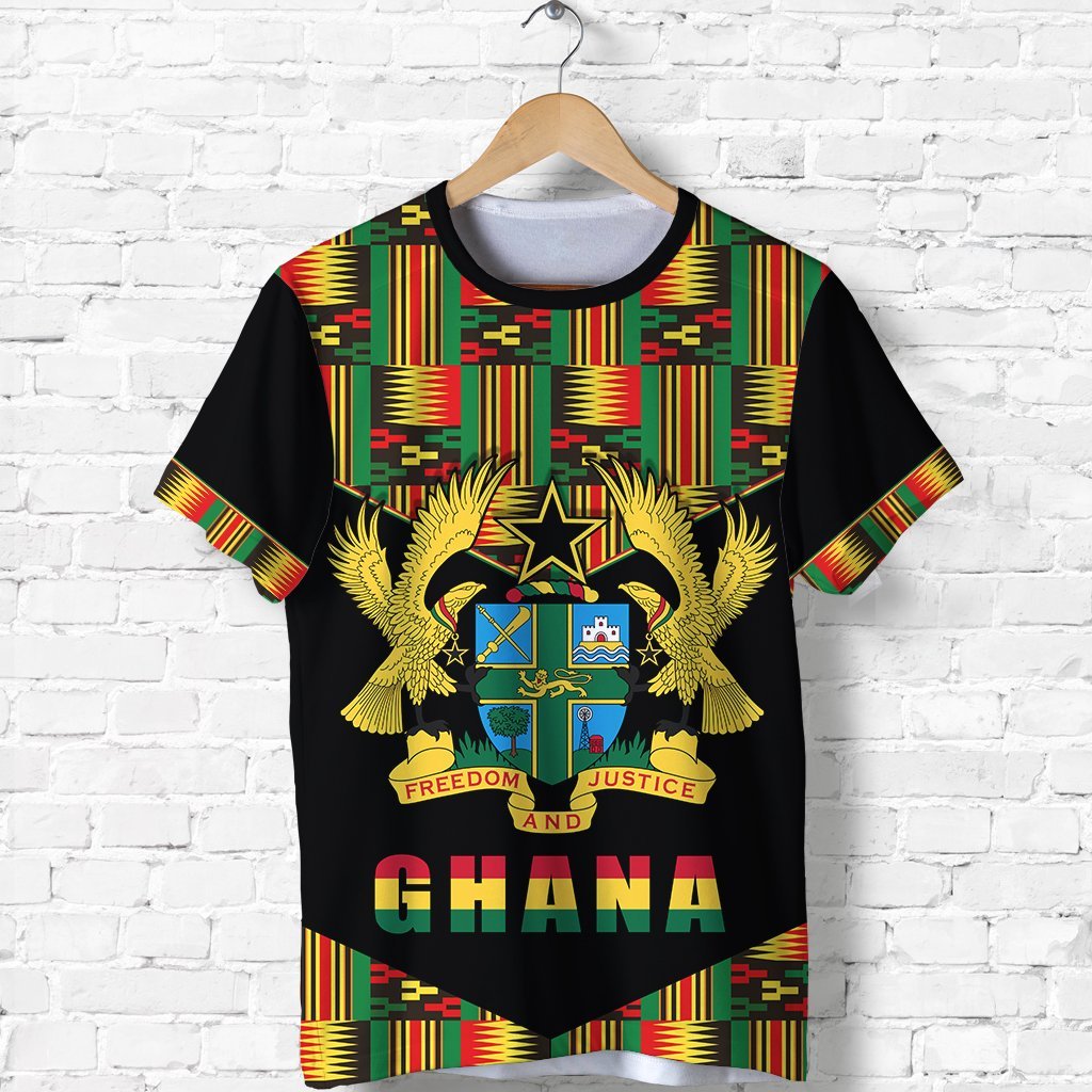 Ghana Proud T-Shirt Ankara Kente Lt13