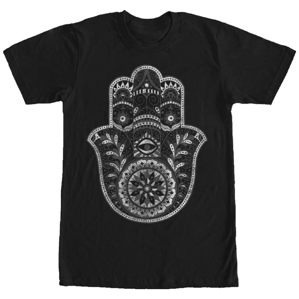 Chin Up Women’S Henna Hamsa Hand  Boyfriend Tee