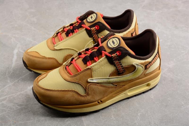 Nike x Travis Scott Air Max 1 Wheat Shoes Sneakers SNK255842171