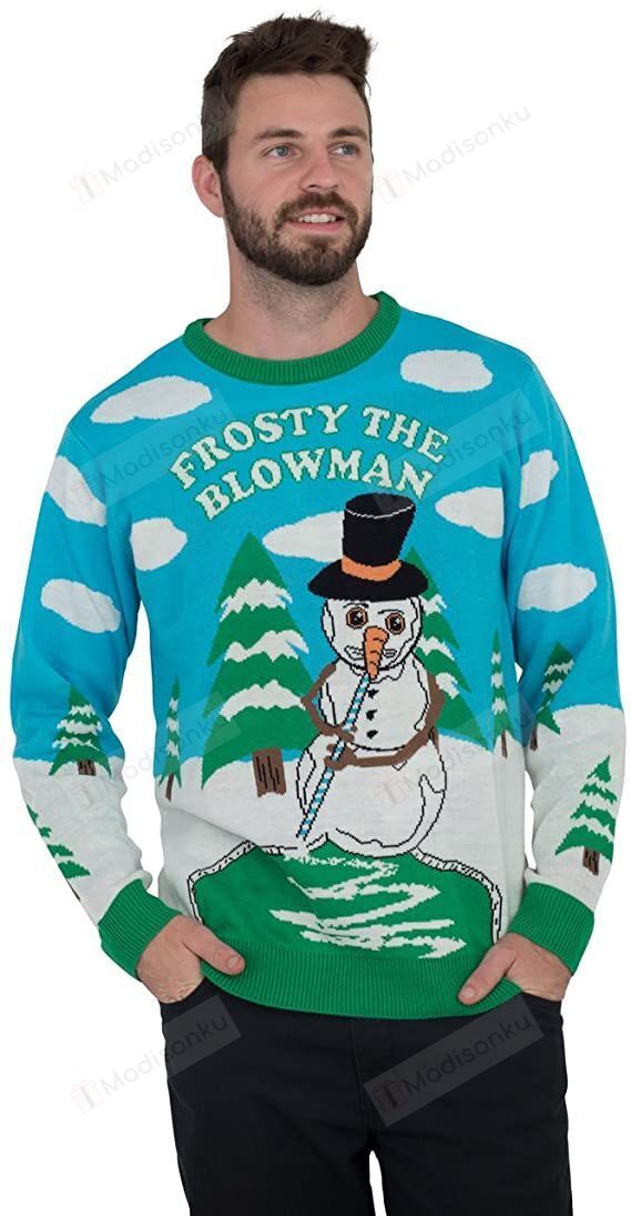 Frosty The Blowman Snowman For Unisex Ugly Christmas Sweater, All Over Print Sweatshirt