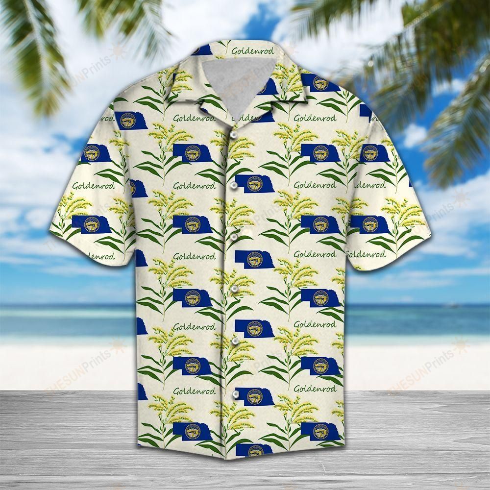 Nebraska Goldenrod Hawaiian Shirt Ha98166