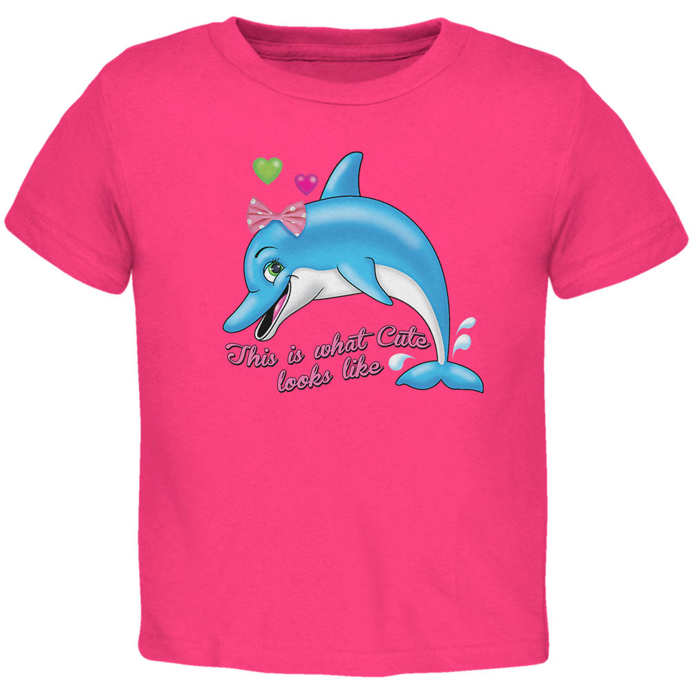 Dolphin This Is What Cute Looks Like Toddler T Shirt