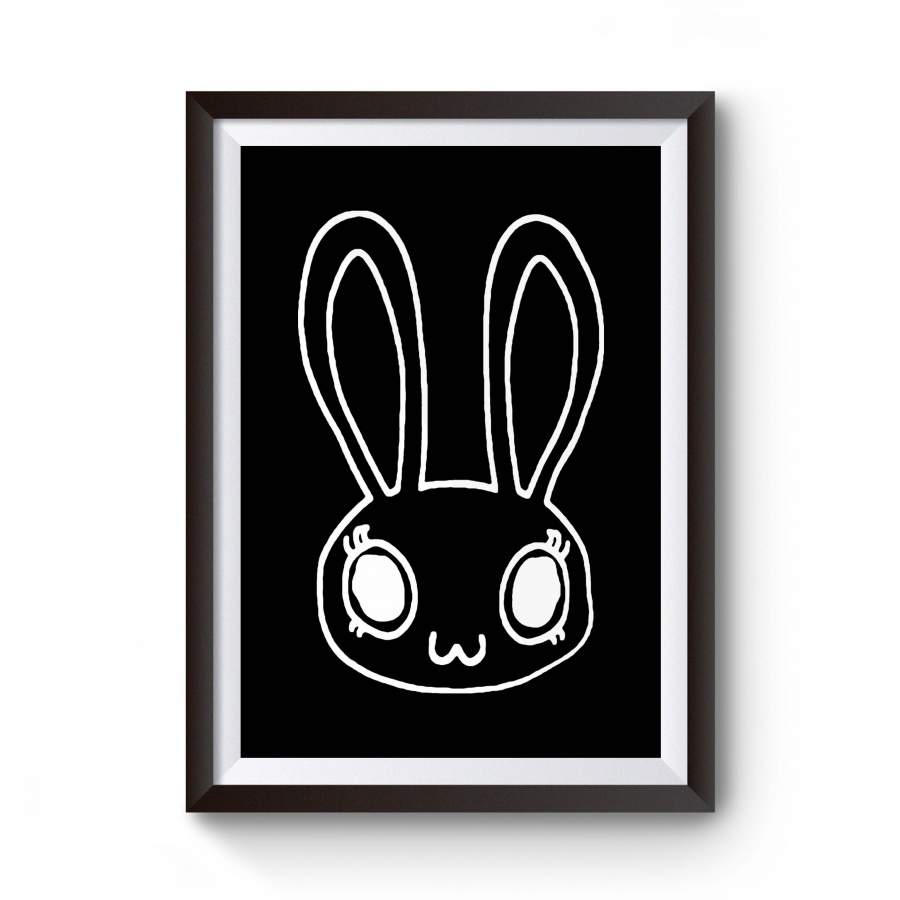 Bunny Rabbit Natural Baby Gift Easter Bunny Minimal Poster