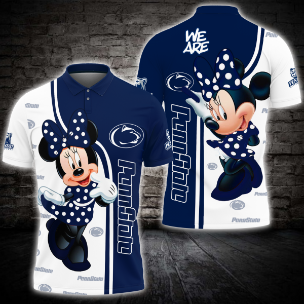 We Are Penn State Nittany Lions Minnie Mouse Full Over Print Polo Shirt S2507