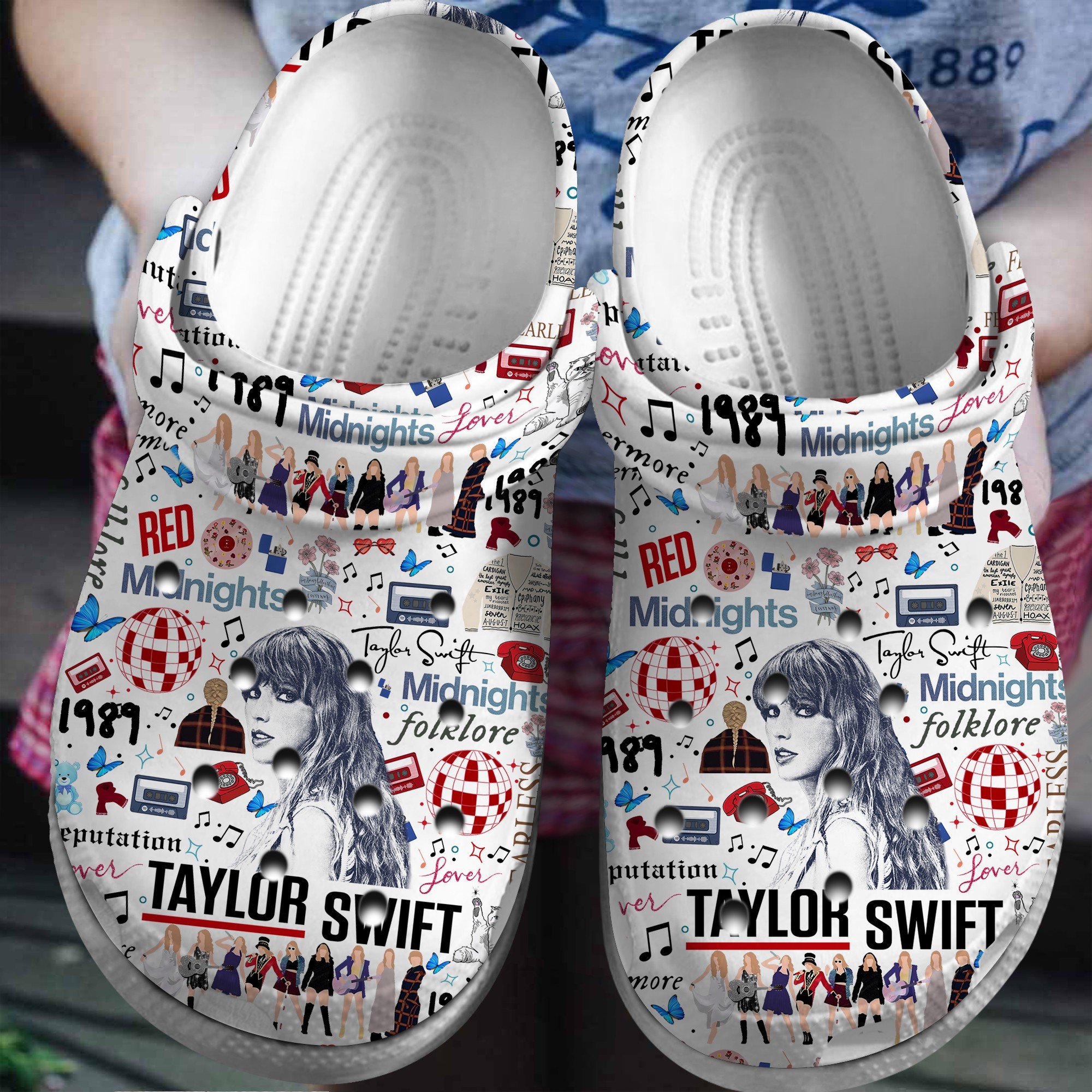 Taylor Swift Music Crocss Crocband Clogs Shoes Comfortable For Men Women And Kids Yawzpvad-2