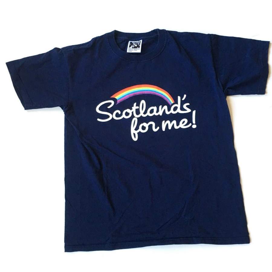 YPS Belle and Sebastian T Shirt Navy Blue Size Small Scotlands for Me Indie